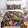 Monster Truck Duvet Cover Catroon Monster Jam Bedding sets Soft Quilt Cover and Pillowcases for Teens SingleDoubleQueenKing