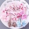 2Pcs Princess Print Bow Girls Hairpins Children Headwear Hairgrip Hair Clips Barrettes Hair Accessories