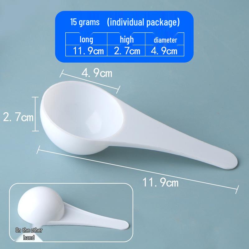 Individually Packaged Disposable Plastic Measuring Spoons: 1g, 3g, 5g, 10g, 15g for Liquid & Powder