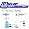 Floating 3D Inshore Minnow 90mm HHAY Ayu Sea Bass YO-ZURI (F) Lure, Weight 12g, R1212-HHAY, (AYU)