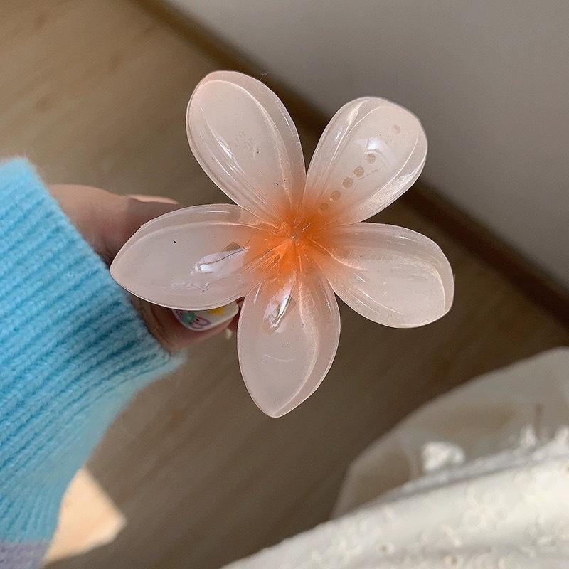 

Модные заколки для волос в виде цветка-яйца 6 см для женщин, богемные заколки для волос с градиентным цветком, пляжные аксессуары для волос для отпуска, милые аксессуары для волос для девочек