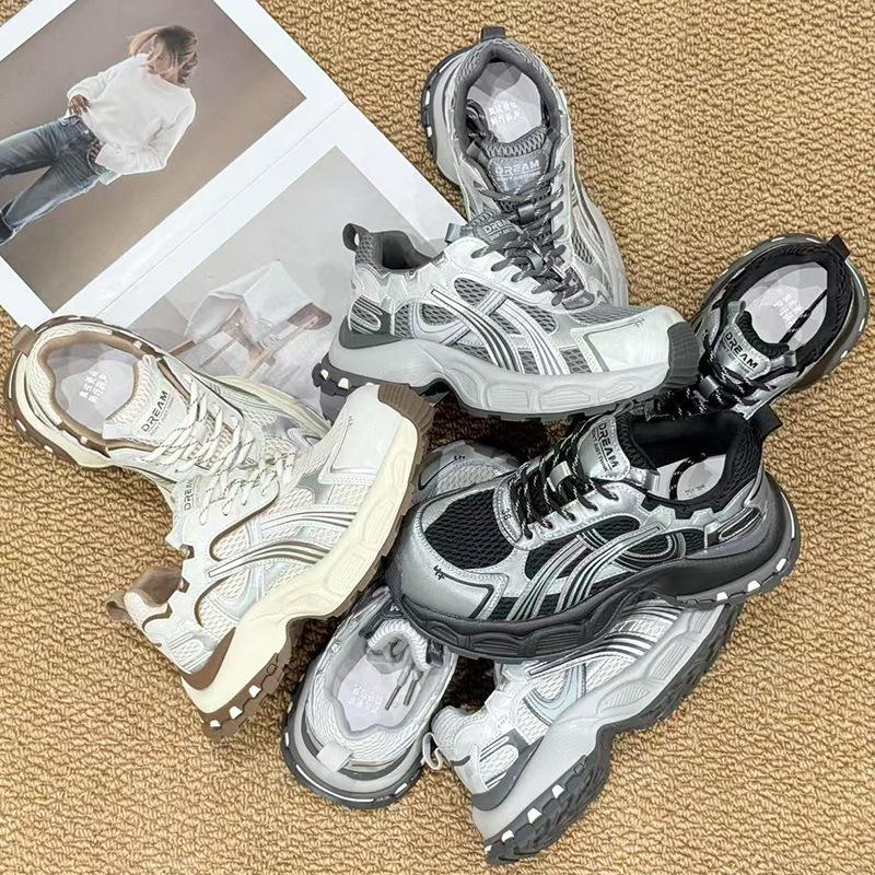 Absorbent Sole Dad Shoes Women's 2025 Summer New Small Sports Shoes Mesh Breathable Women's Shoes Versatile Shoes Children