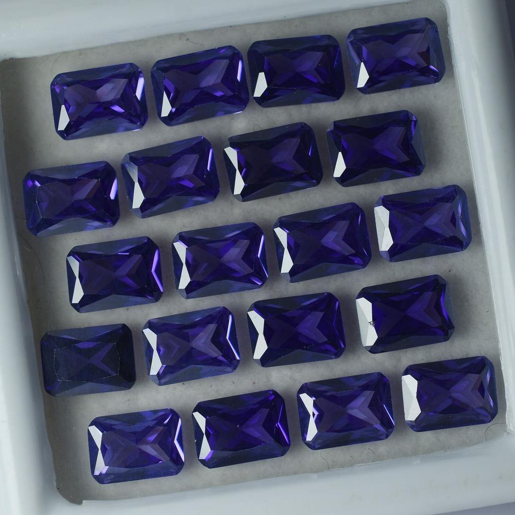 9 Pcs Natural Rare Tanzanite Purple Color Emerald CERTIFIED Best Loose Gemstone mmS-435946