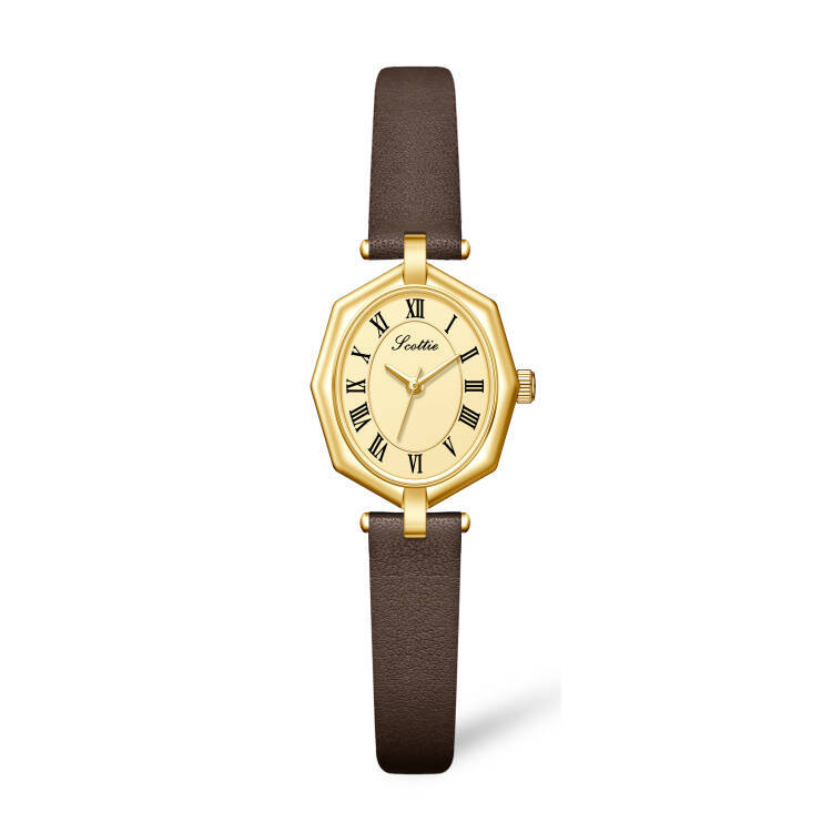 Belt Temperament Women's Waterproof Watch Vintage Dial Roman 9856