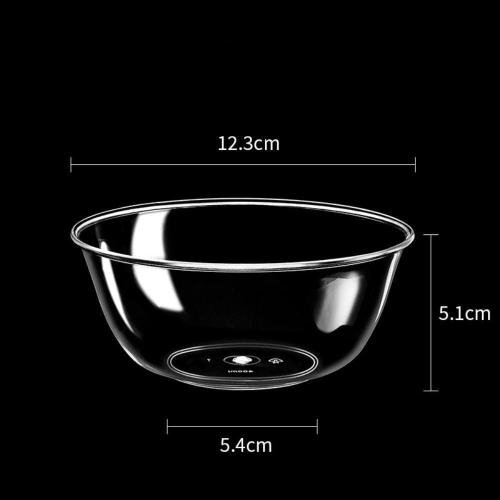 

25 шт. Пластиковая одноразовая миска для ланча Прозрачная посуда для хот-пота Новая суповая миска 400ml