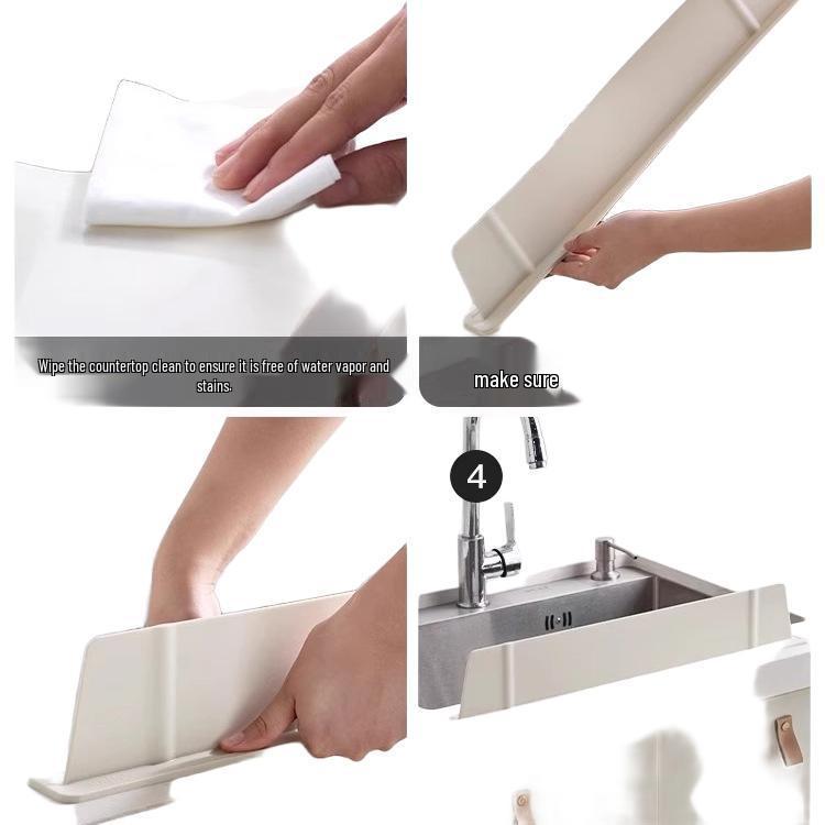 Silikon Mutfak Lavabosu Sıçrama Koruması: Geliştirilmiş Su Yalıtımı İçin Artırılmış Yükseklik ve Kalınlık