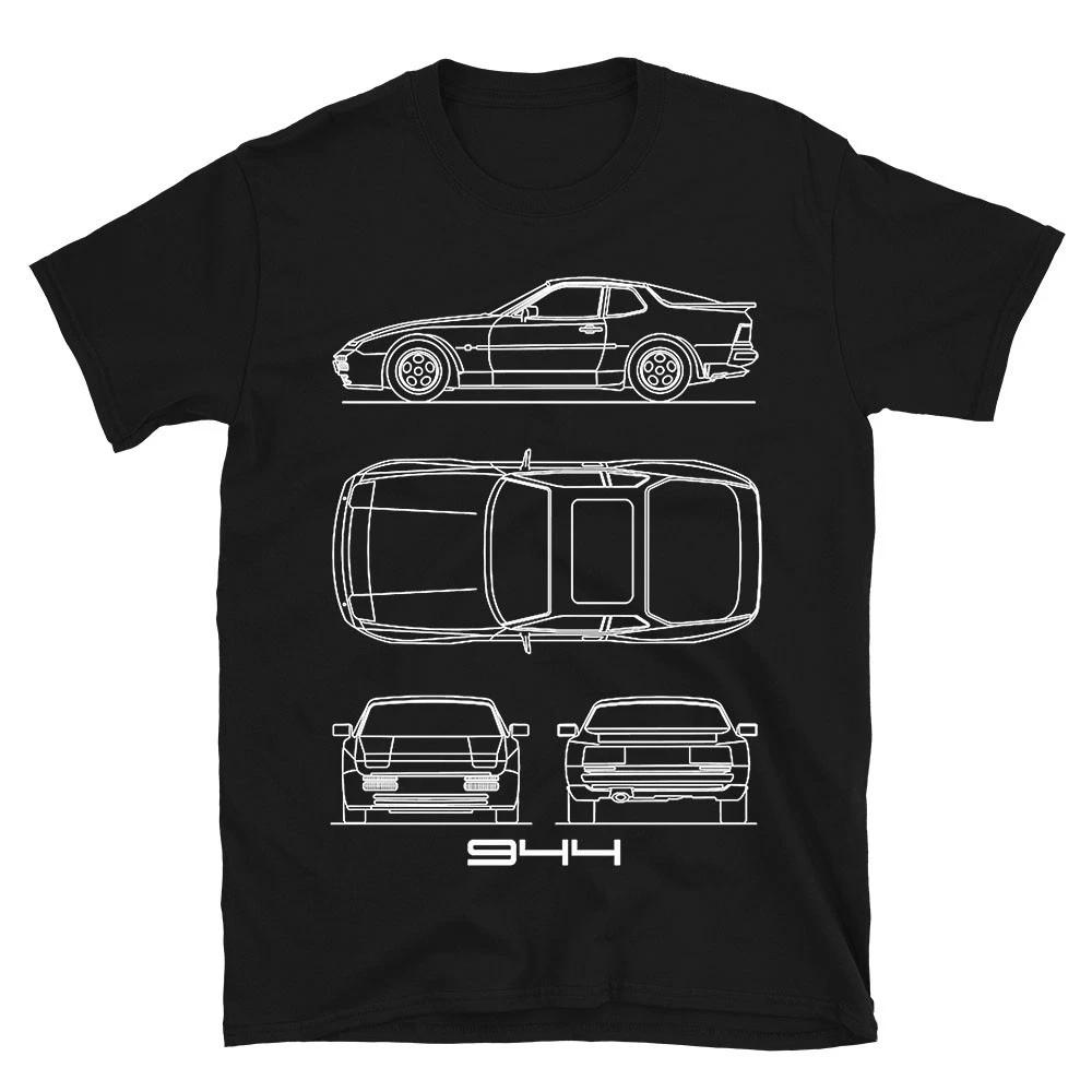 1985 944 Coupe Turbo Sports Car T-Shirt Classic Retro Performance Tee for Men