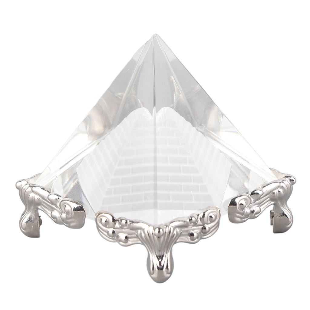 Creative Crystal Pyramid Quartz Stone Carving Figurine Home Decoration