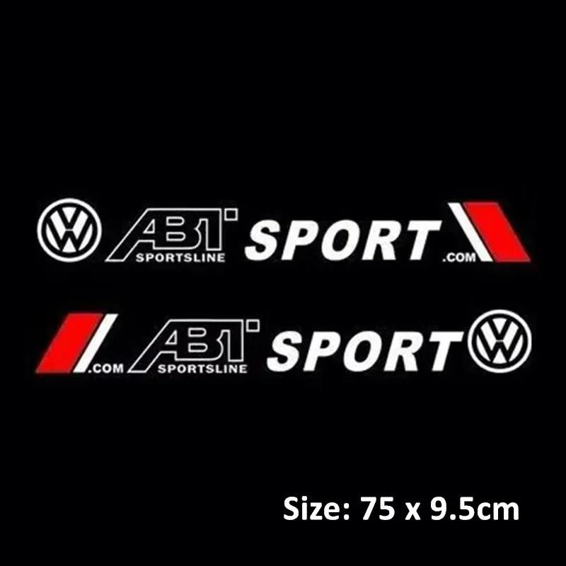 2Pcs Car Side Door Sticker Cool Decal Styling Decoration For VW Volkswagen Golf Polo Passat Touran AccessoriesEB2