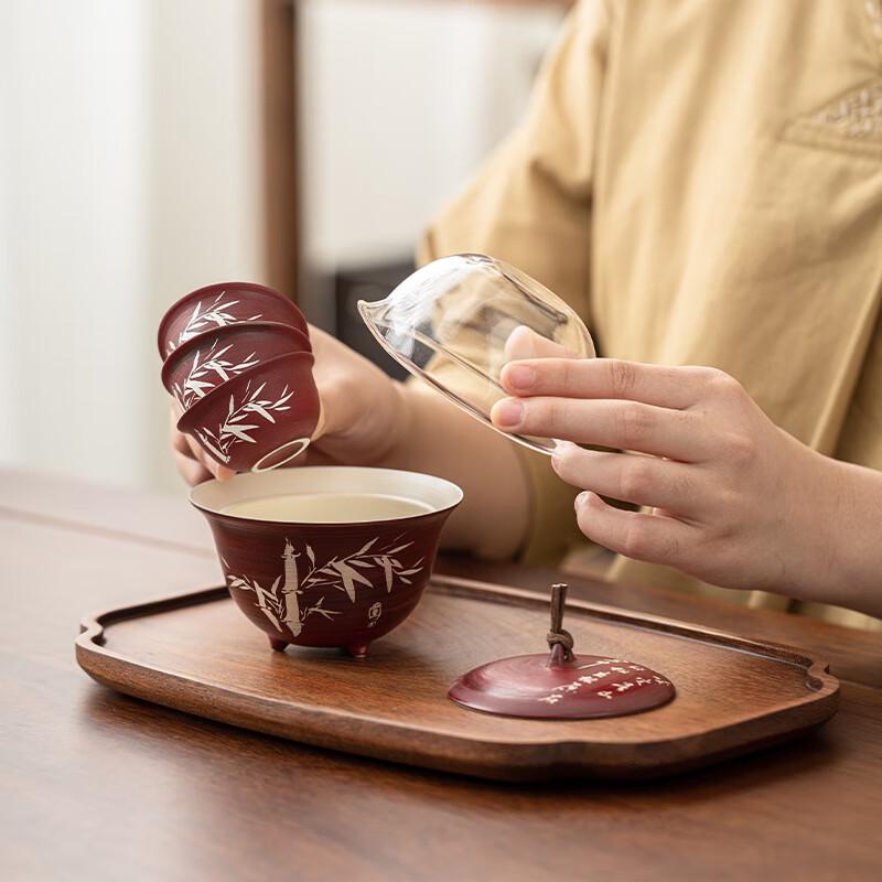 Wabi-sabi Style Portable Travel Tea Set