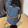 New Clip Bag, Denim Bag, Mobile Phone Bag, Messenger Bag, Literary Handbag, Versatile Commuter Handmade Women's Bag