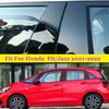Car Pillar Posts Door Window Trim Cover Decorative Sticker Exterior Parts for Honda Fit 2021 2022 Auto Styling