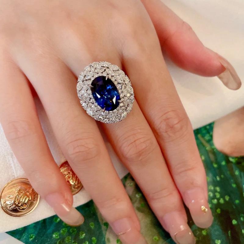 Sapphire Gemstone Adjustable Ring: Cool Style Women's Jewelry