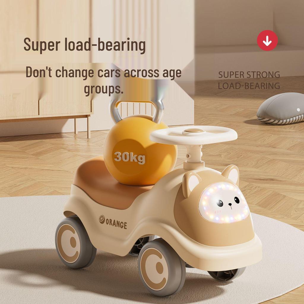 New Four-Wheel Kids Ride-On Scooter for Boys & Girls, Ages 1-3, Anti-Rollover Design