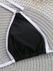 New Multi-Color European & American Lace-Up Bikini: Women's Sexy Three-Piece Swimsuit