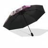 1pc Outdoor Umbrella with Anime Characters, Automatic Opening/Closing, Portable 3-Fold Design, 8-Bone Iron Frame - Perfect Gift for Fans, Travele