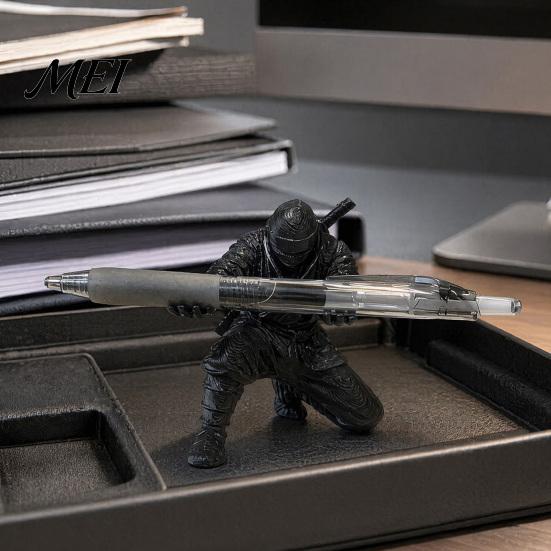Versatile Pen Holder 3D Printed Ninja Holder, Unique Figurine, Creative Compact Desktop Organizer, Desk Decor Craft for Storage Decorative Cup