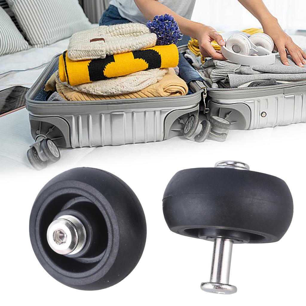 Set of 4 Travel Luggage Suitcase Replacement Wheels 40x18mm Plastic Caster Wheels Repair Kits Shelf Replacement Wheels