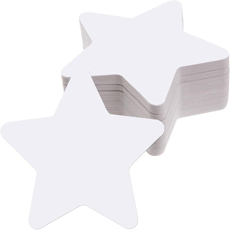 200Pcs Yellow Double-Sided Paper Star Cutouts Star Shape DIY Craft Decor for Kids School Classroom Party Decoration