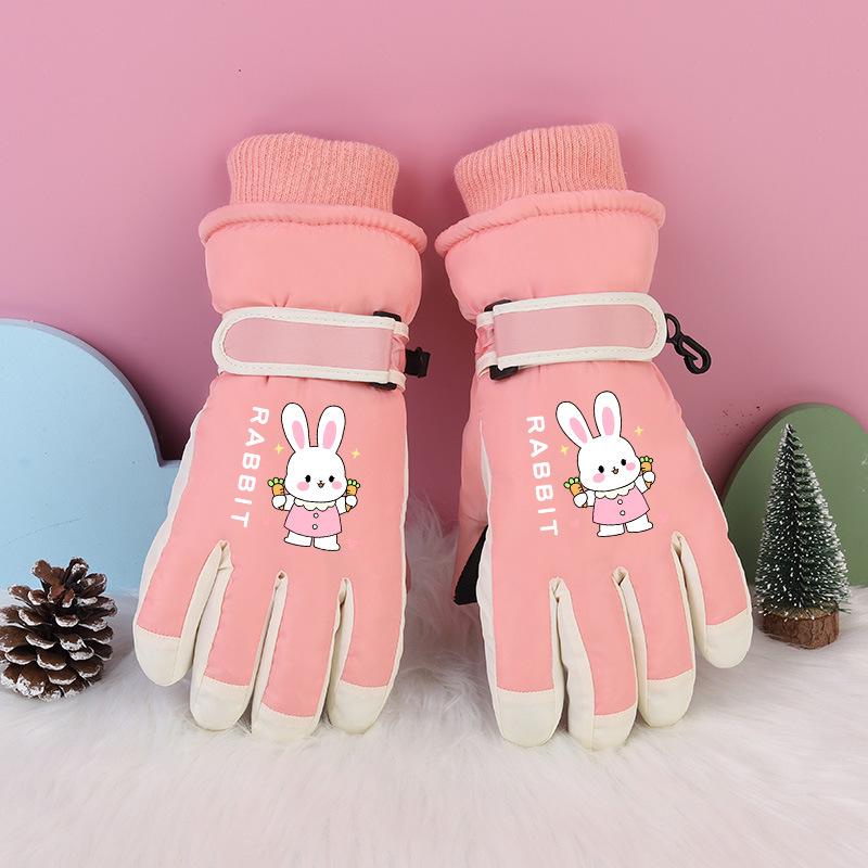 

Дитячі зимові лижні рукавички: Товсті, Морозостійкі, Водонепроникні, Вітрозахисні, Нековзні, Тепла бавовна для віку 3-17 років.