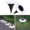 4 Pcs Solar Ground Lights Waterproof Outdoor Landscape Lights LED Lawn Lamp with Stake for Pathway Garden Yard Deck Decor