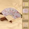 Butterfly Floral Print Hand Fan Portable Chinese Style Fan Elegant Handmade Fan  Art Craft Project