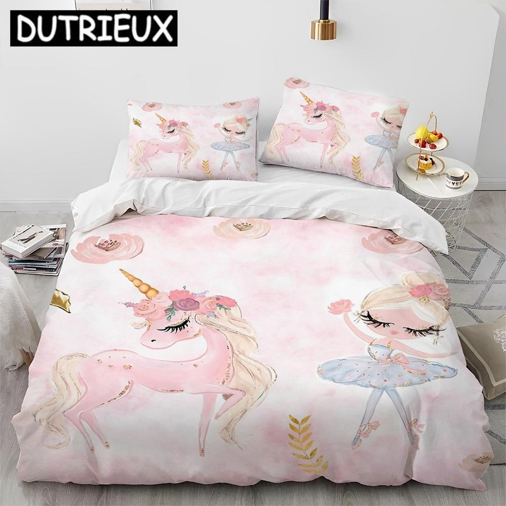Comforter Charming Queen Size Cartoon Bedding Set - Ballet Girl Ballerina Theme Comforter & S Included