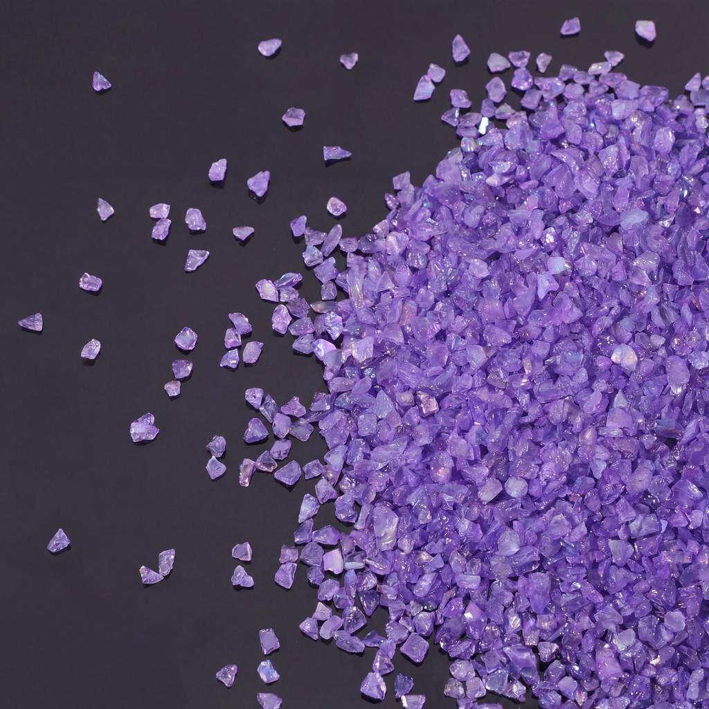 Glass Crushed Stone AB Iridescence