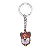 New Arrival Adorable Pet Dogs PVC Soft Keychains Bag Hanging Pendant Car Keyrings Animals Key Chains Accessories Wholesale Gift