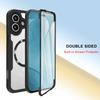 Suitable for iPhone 17 Pro Max 17Air Transparent Full-Edge Strong Anti-Fall Magnetic Wireless Charging Three-Proof Phone Case For iPhone 16 15 14 13