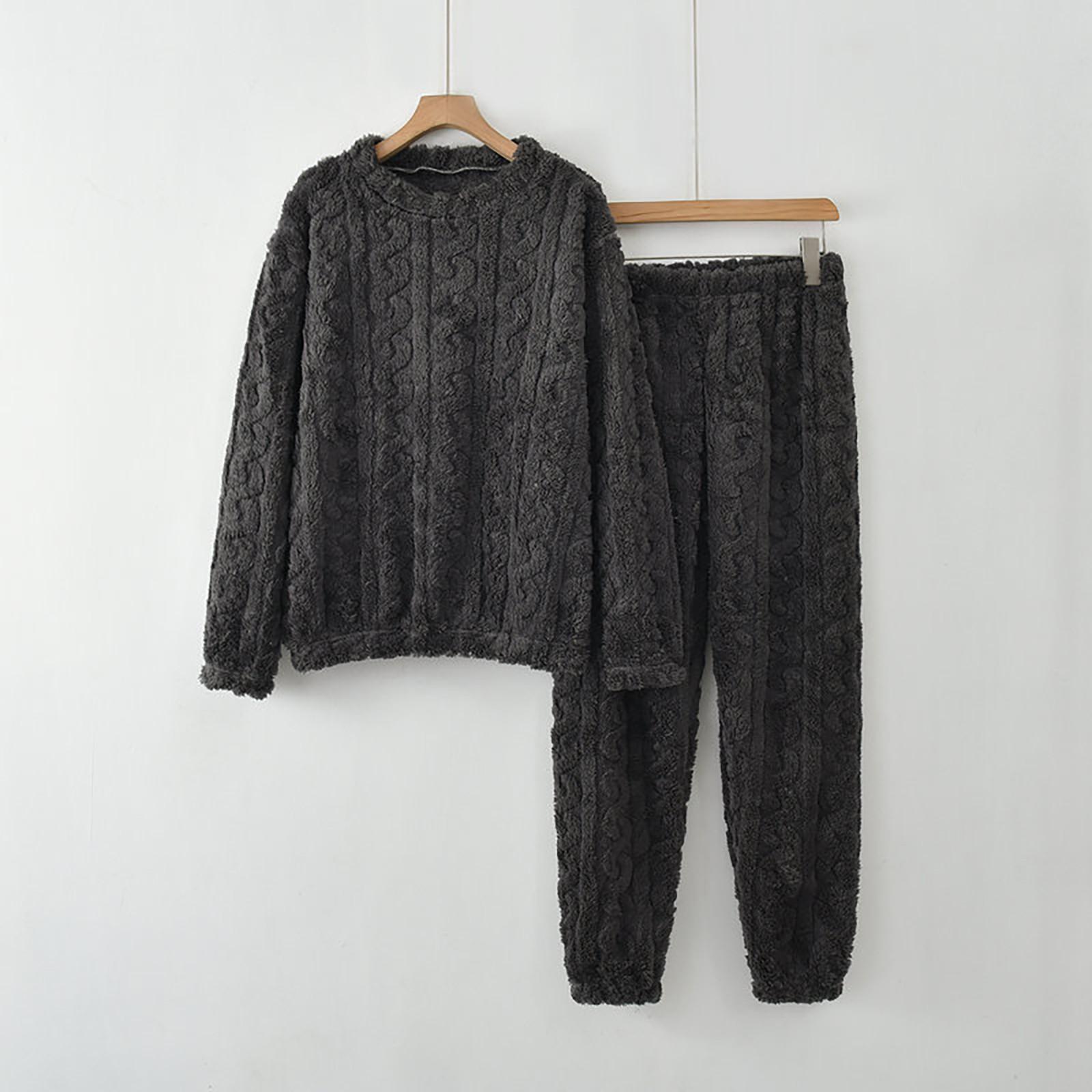 

Женские осенние и зимние теплые пижамы свободного покроя большого размера для дома One Size