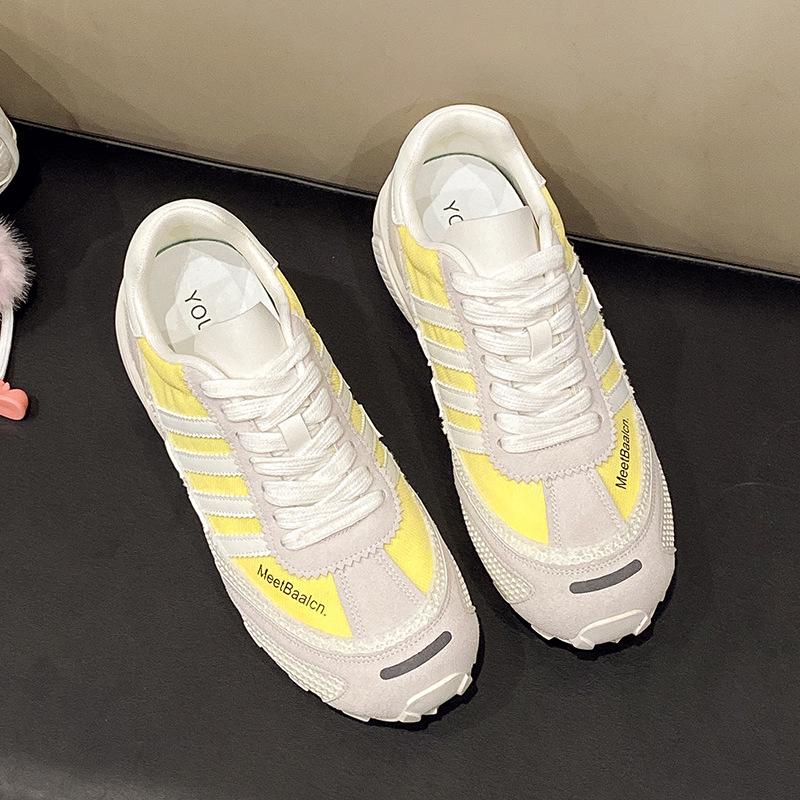 Leder Mesh Gummi Sohle Deutsche Trainingsschuhe Damenschuhe 2025 Sommer Neu Atmungsaktiv Vielseitig Lässig Sport Forrest Gump Schuhe