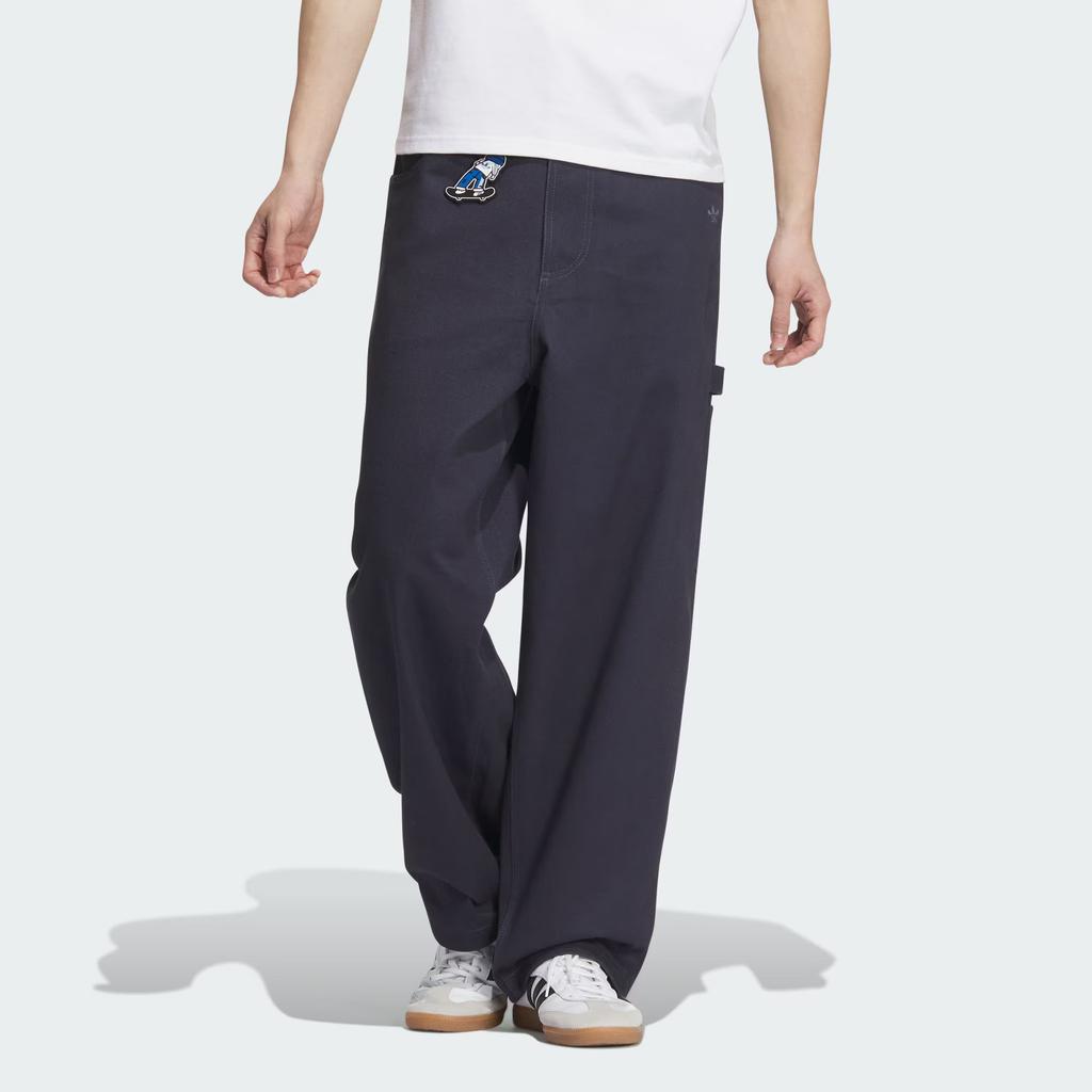 Adidas Originals City Skate FW24 Street Skate Culture Versatile Woven Cargo Knit Sports Pants Men Pants Shadow-Blue JC6839-1