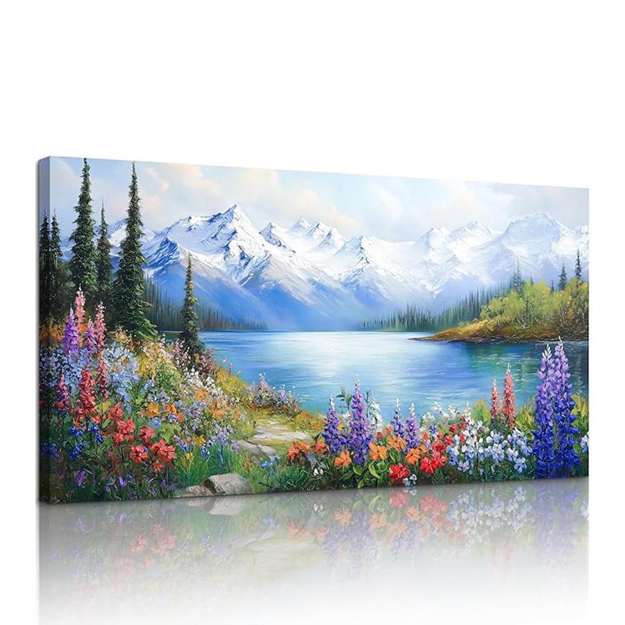 Berg und See Große Größe Diamantmalerei Neue Kollektion Abstrakte Landschaft DIY Vollbohrer Strasssteine Stickerei Mosaik Kreuzstich-Sets