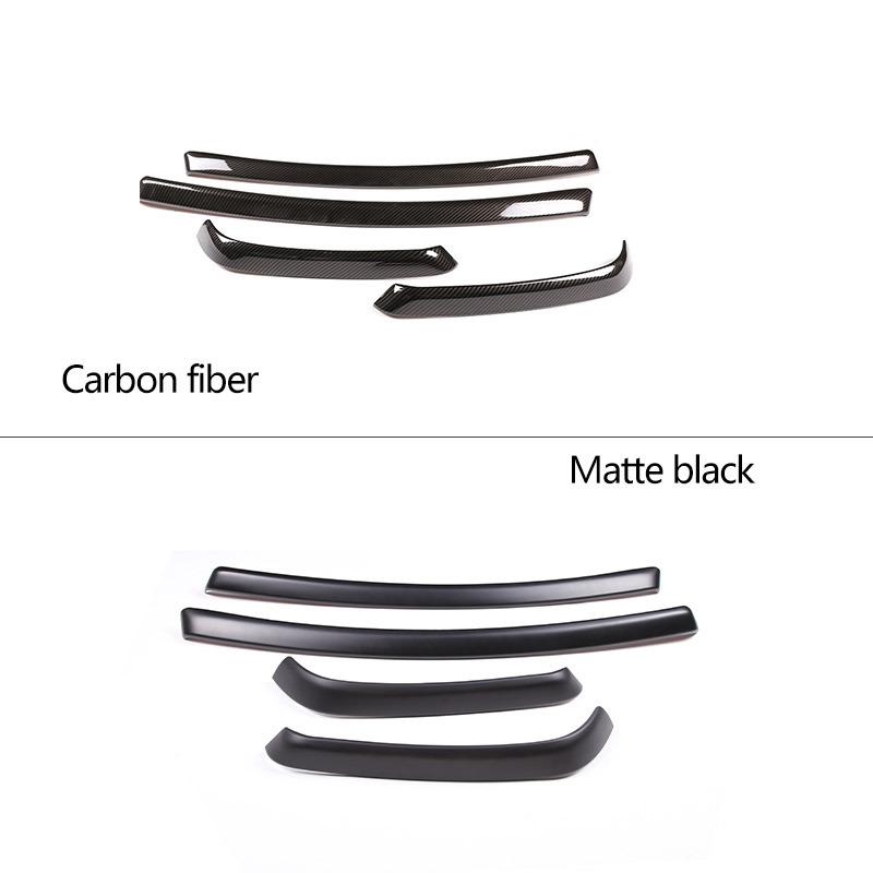 ABS Carbon Fiber Car Interior Door Armrest Side Decoration Strip Trim Cover For BMW 3 Series E90 2005-2012 Car Accessories