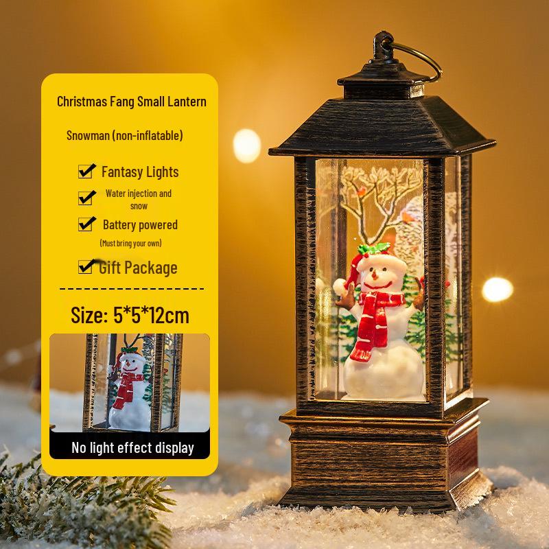 Julgransscen Lysande Vattenlykta - Skrivbordsdekoration & Köpcentrumdekoration