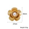 New Korea Small Multi -Petal Flower Pearl Brooch Pin Flower Brooch Clothing Decoration Fashion Exquisite Jewelry Gift Brooch