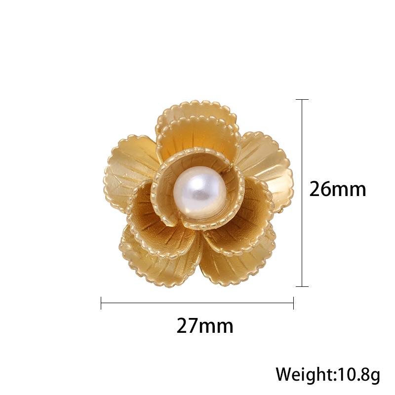 New Korea Small Multi -Petal Flower Pearl Brooch Pin Flower Brooch Clothing Decoration Fashion Exquisite Jewelry Gift Brooch