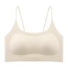 Liquid foundation bra seamless tube top anti-light beautiful back underwear small chest small suspender thin shoulder strap underwear