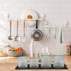 Silicone Dish Drying Mat Built-in Drain Lip Sink Drainer Mat Sturdy Cutlery Drying Pad  Home