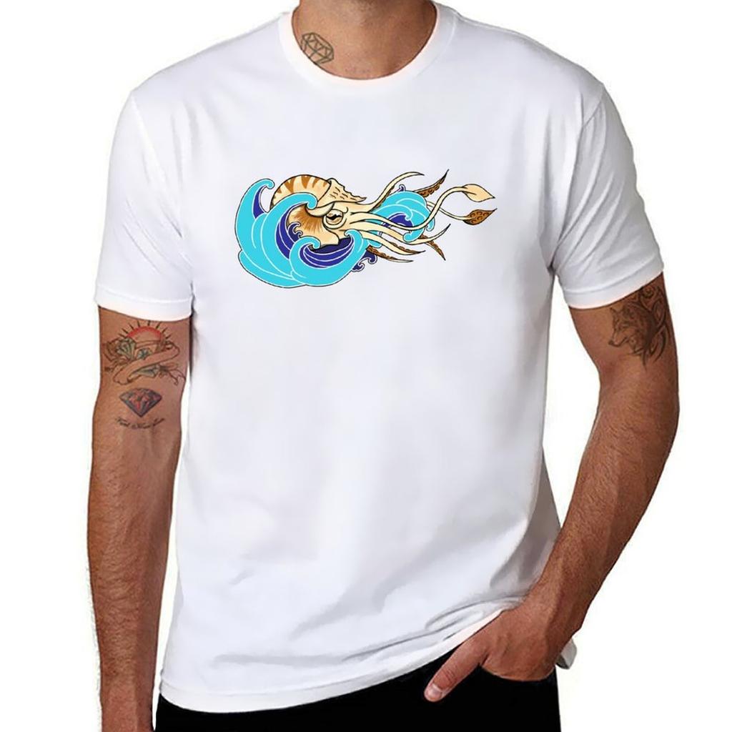 Nautilus T-Shirt Lässig Trendiges Kurzarm-T-Shirt