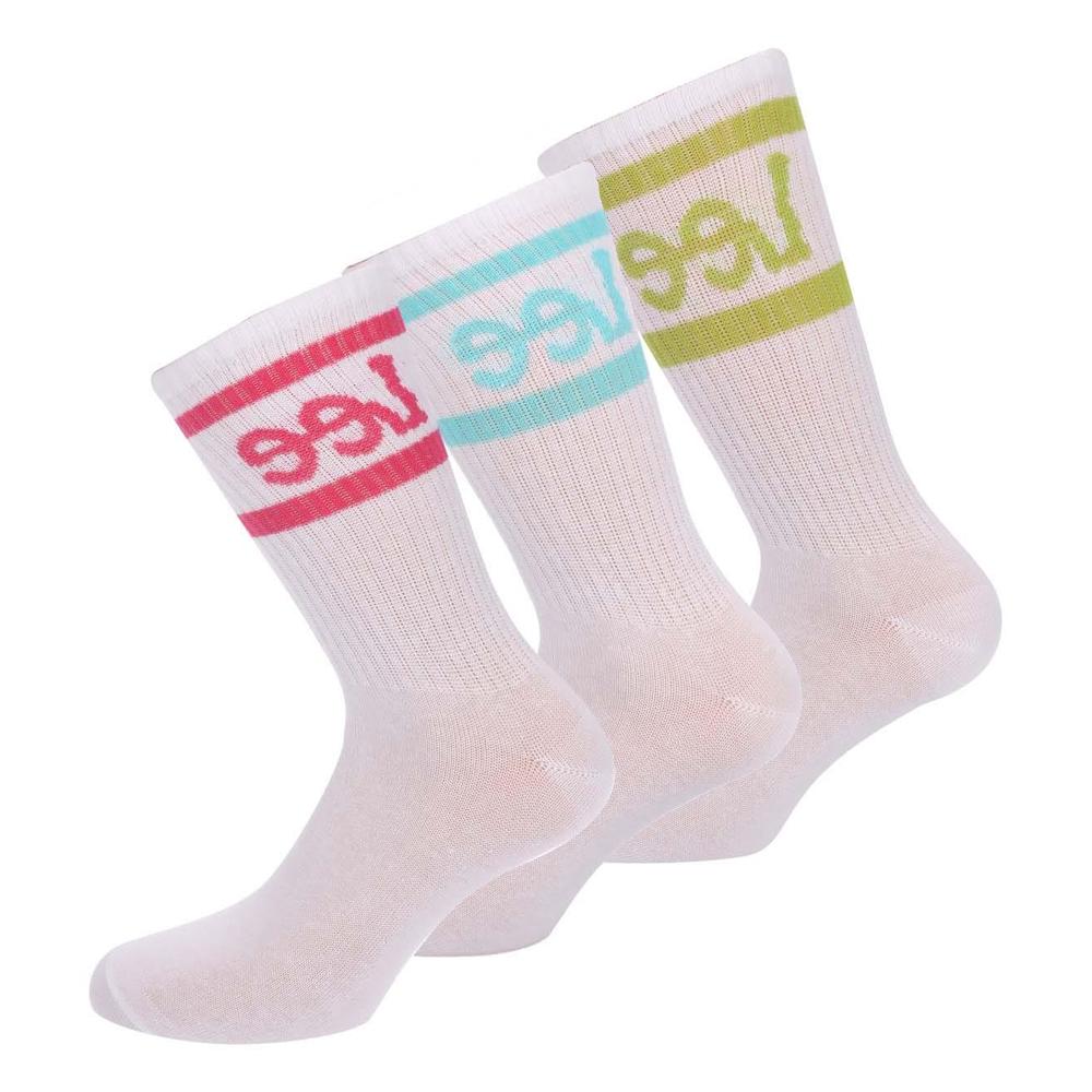 Lee Womens/Ladies Logo Crew Socks (Pack of 3)