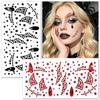 Maquillage Tatouage Cristal Autocollant Strass Pierre Visage Autocollant Bijoux Visage Yeux Autocollant Fête d'Halloween