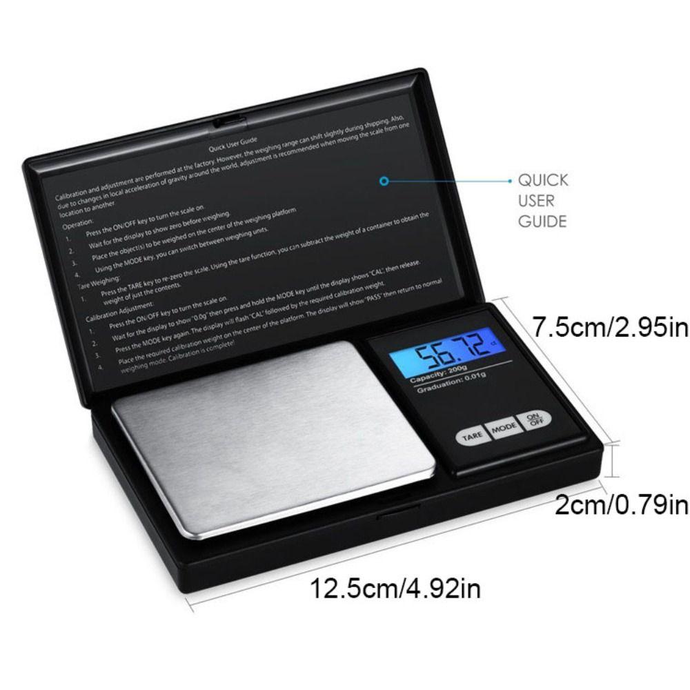 High Precision Pocket Scale Gram Jewelry Scale Portable Electronic Scales  Gold