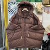 2026 Winter Damen Übergröße Mittellange Kapuzen-Daunenjacke - Europäischer Stil Trendig, Locker, Verdickte Oberbekleidung