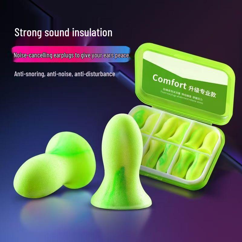 Ultra-Quiet Soundproof Earplugs for Sleeping - Noise Reduction Sleep Aid for Small Ear Canals and Student Dormitory Use