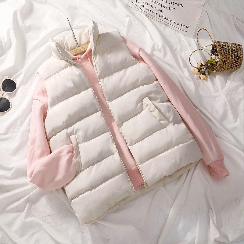 Korean-Style Loose Winter Cotton Vest for Female Students - Sleeveless, Cotton-Padded, Bread-Style, Thickened Women's Coat