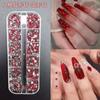Nail Art Accessories Mini Nail Drills Color Special-Shaped Flat Bottom Drills White Pink Champagne Super Flash Nail Accessories