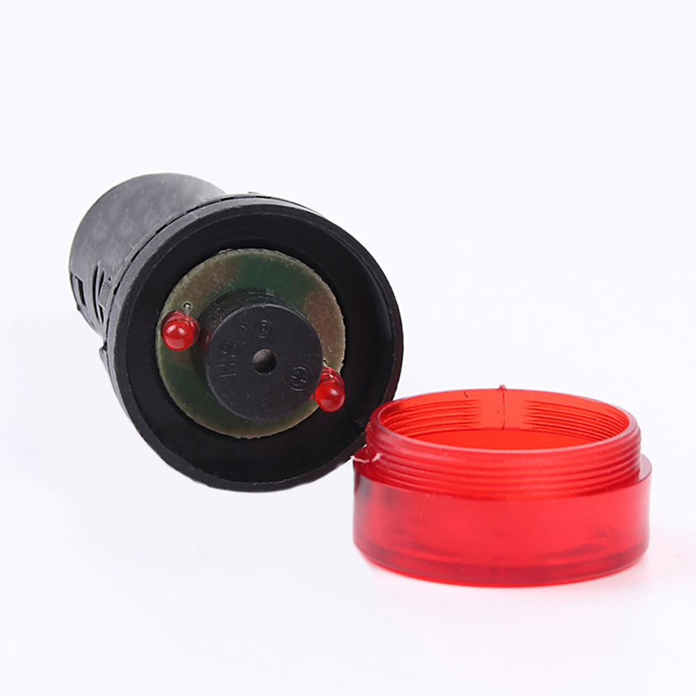 New 12//24//110//220V AD16-22SM LED Flash Alarm Indicator Signal Lamp with Buzzer