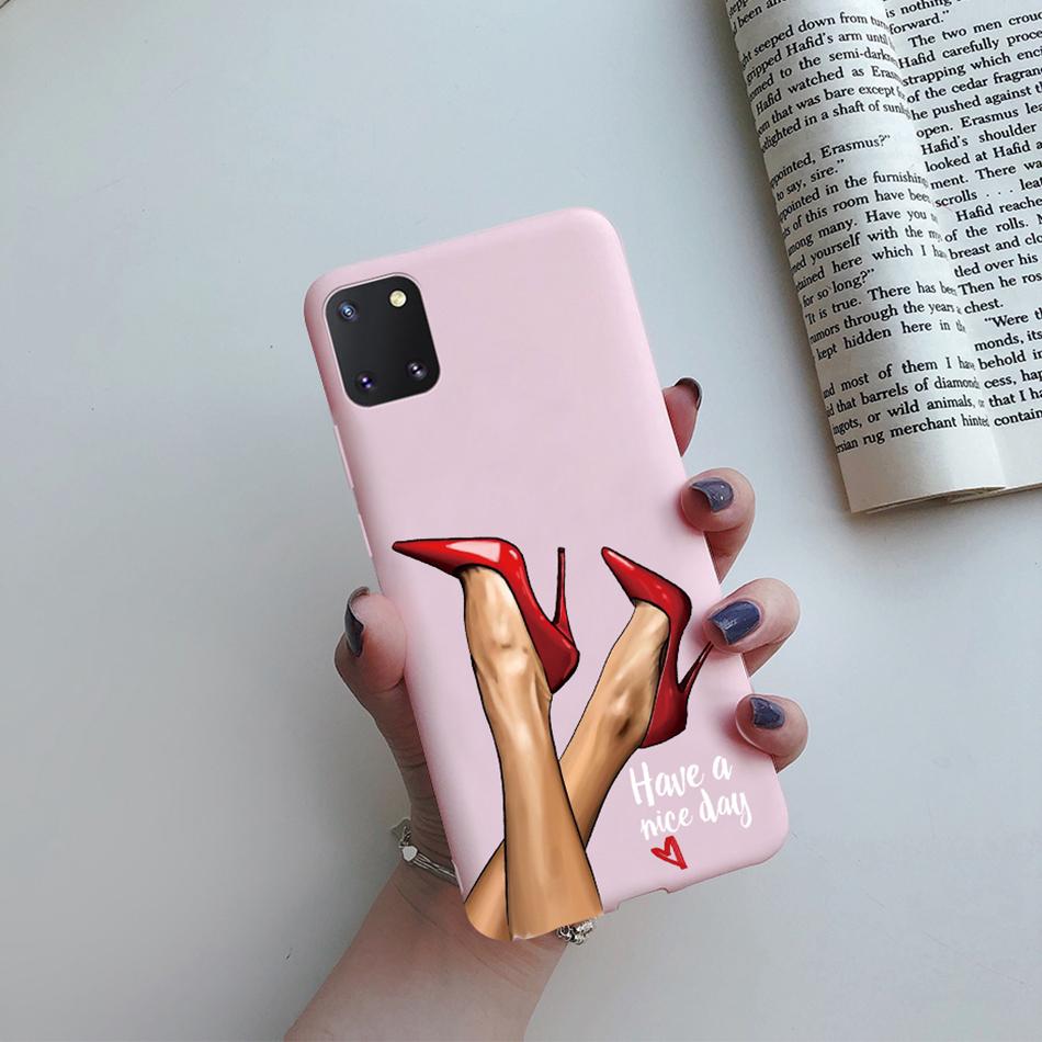 For Samsung Galaxy Note 10 Lite Phone Cover Cute Sweet Girls Patterned Silicone Soft Case For Samsung Note10 Lite S10 Lite Case